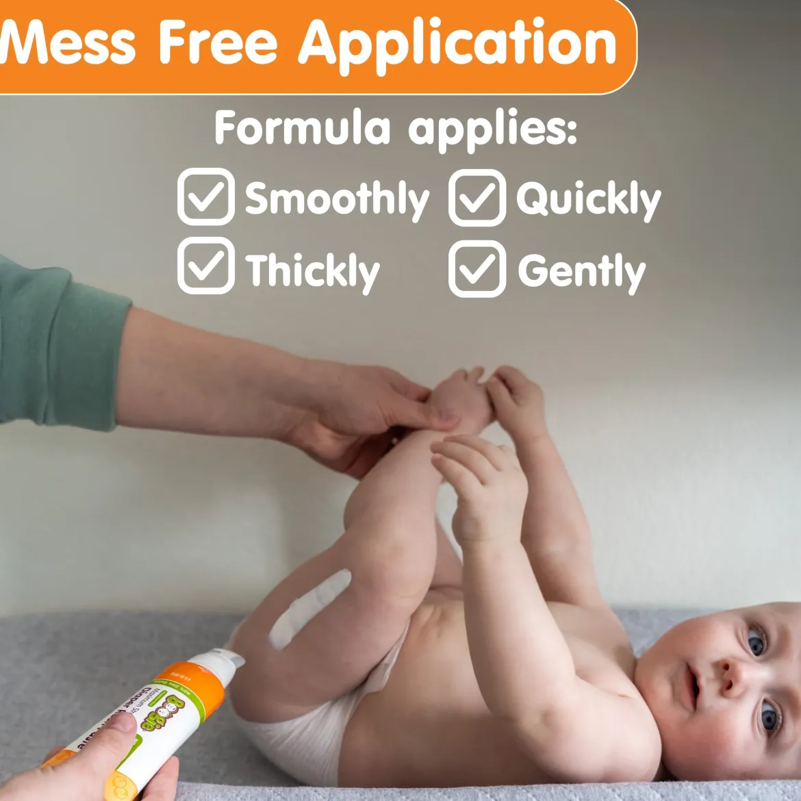 No-Touch Maximum Strength Diaper Rash Cream with Spatula Applicator in Tube