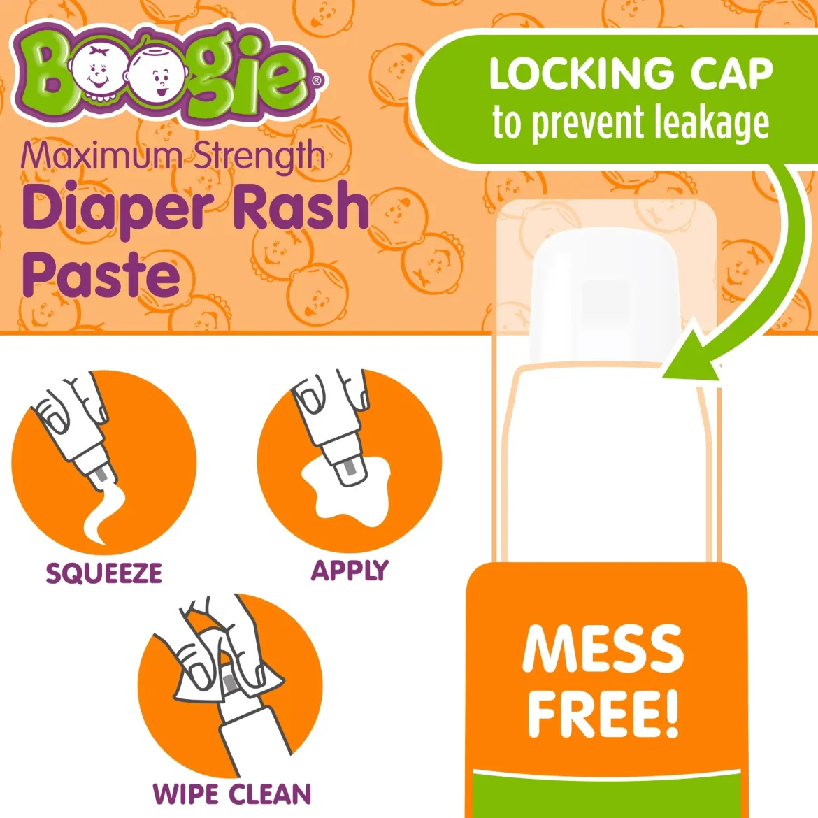 No-Touch Maximum Strength Diaper Rash Cream with Spatula Applicator in Tube