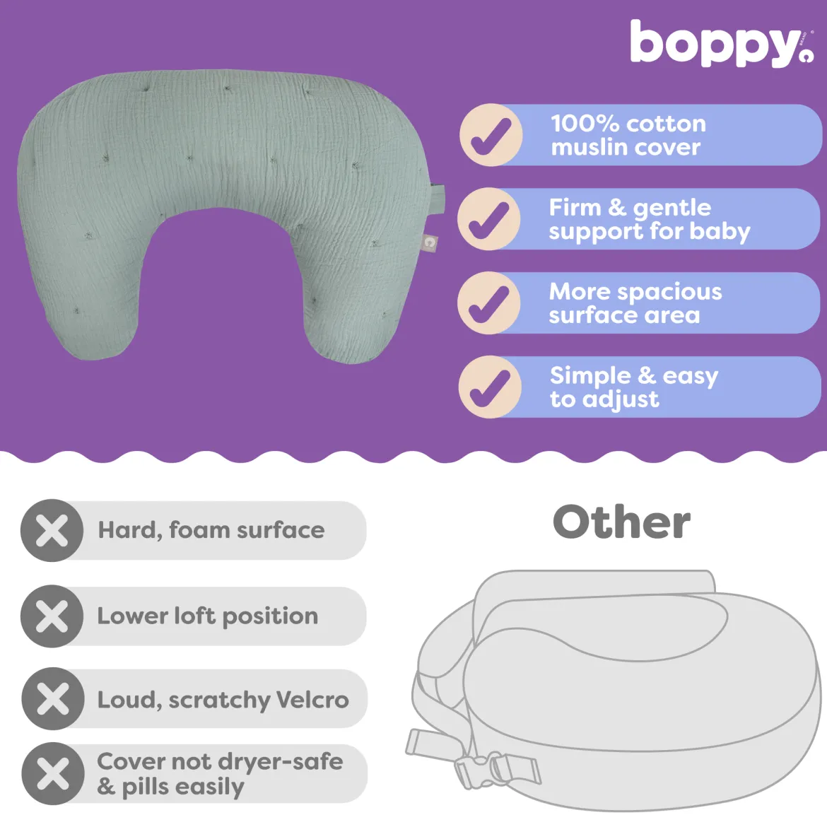 Nursing Pillow Luxe Muslin