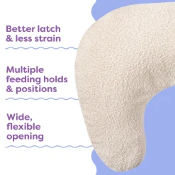 Nursing Pillow with Luxe Fabric Cover