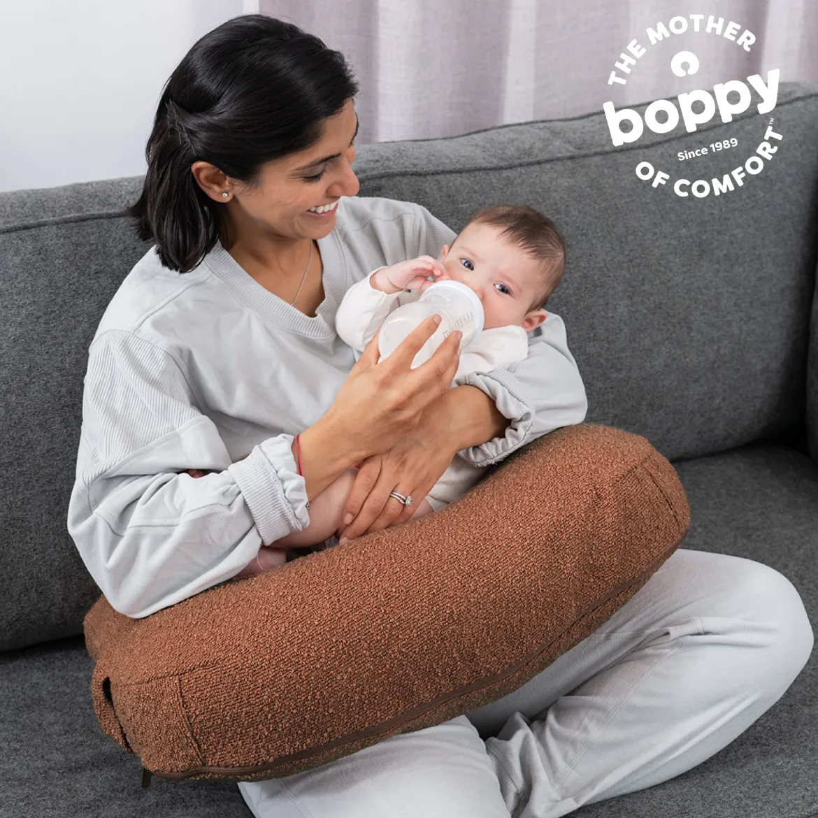 Nursing Pillow with Luxe Fabric Cover