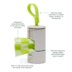 On-the-Go Diaper Bag Dispenser with Refills Bundle