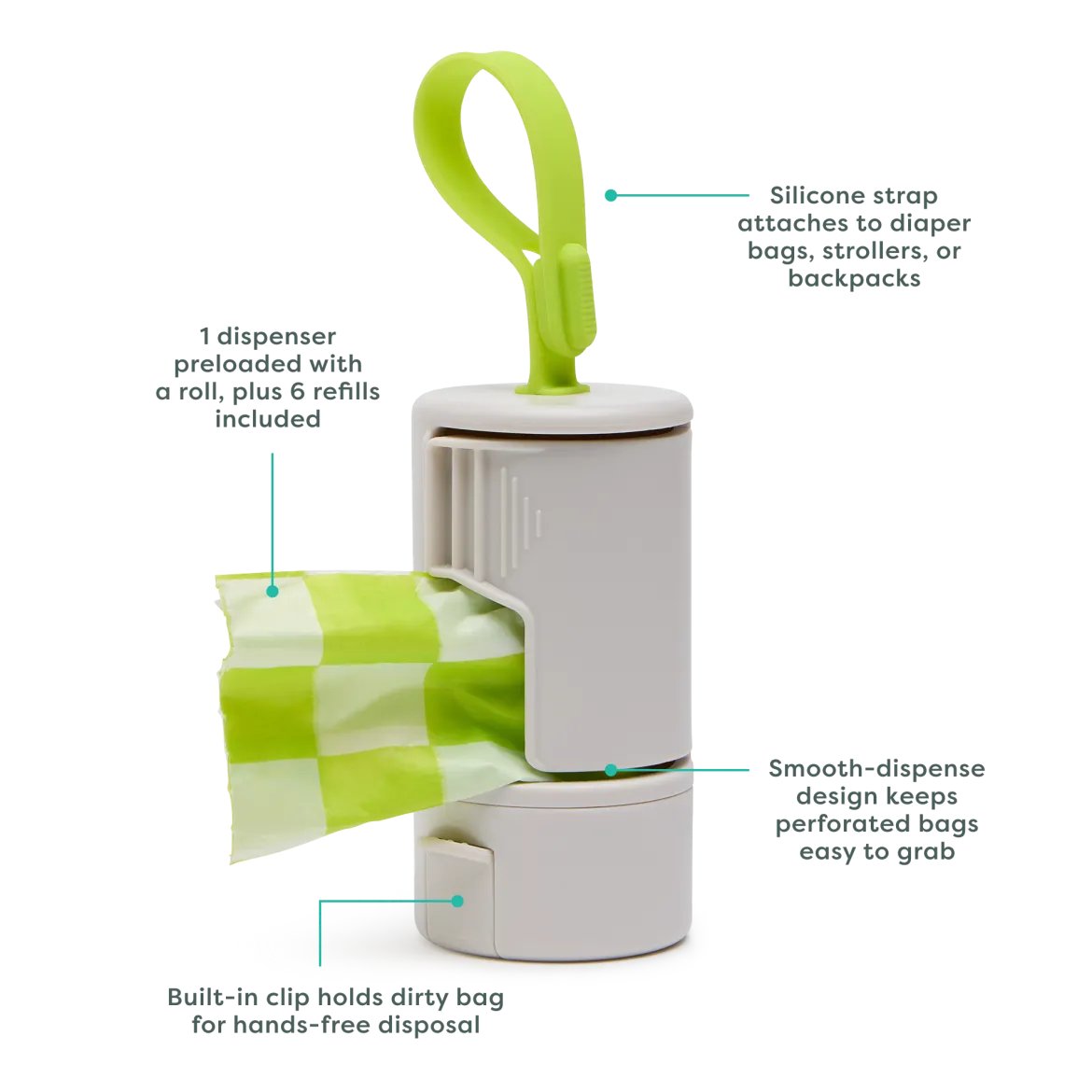 On-the-Go Diaper Bag Dispenser with Refills Bundle