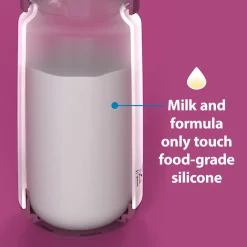 Options+ Wide-Neck Silicone Baby Bottle Set