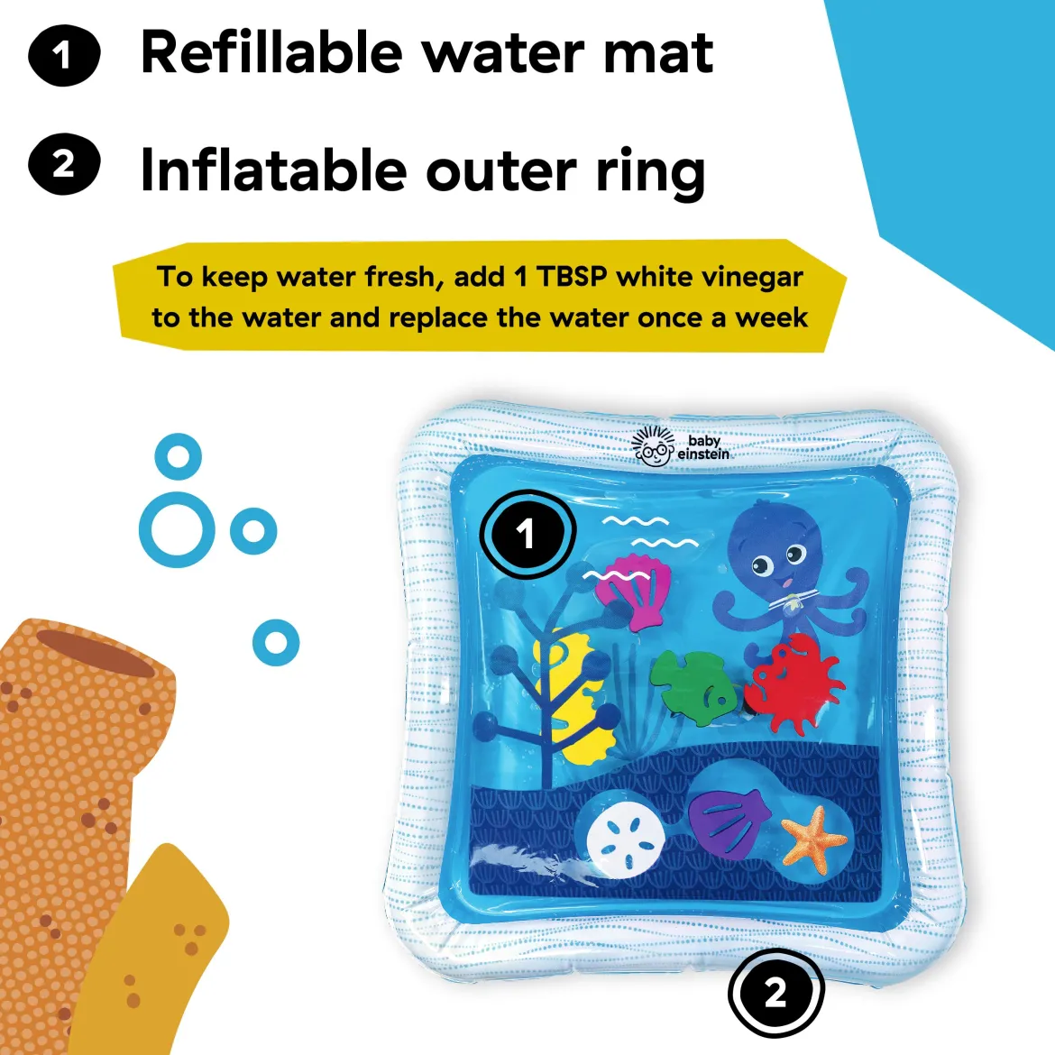 Opus's Ocean of Discovery Water Play Mat Sensory Toy