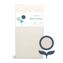 Organic Breathable Baby Crib & Toddler Mattress - Lightweight 2 Stage
