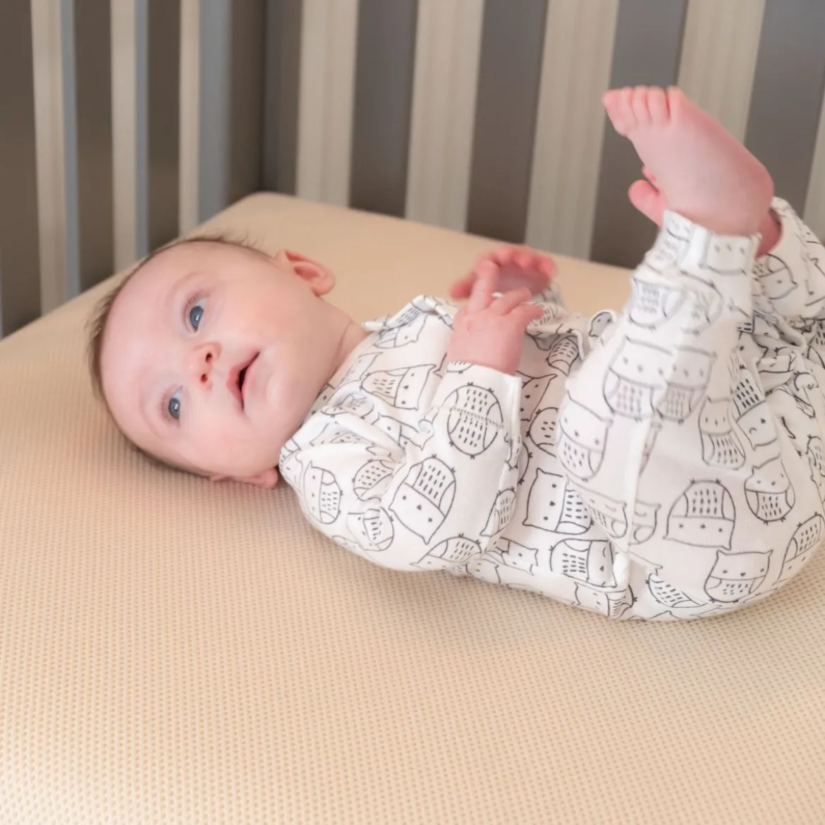 Organic Breathable Baby Crib & Toddler Mattress - Lightweight 2 Stage