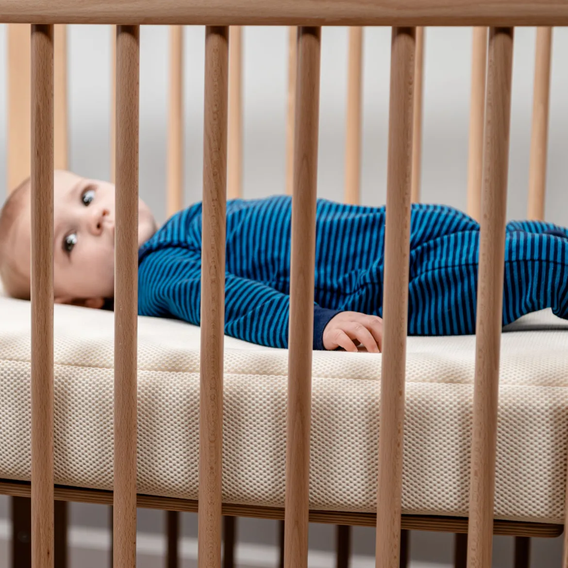 Organic Breathable Oval Crib Mattress and Cover (For Stokke Sleepi Bed)