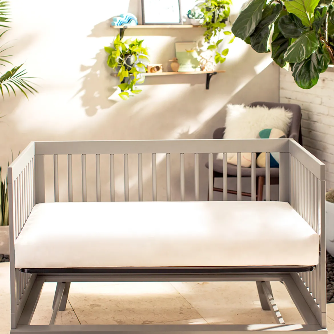 Organic Classic Innerspring 2-Stage Baby Crib & Toddler Mattress
