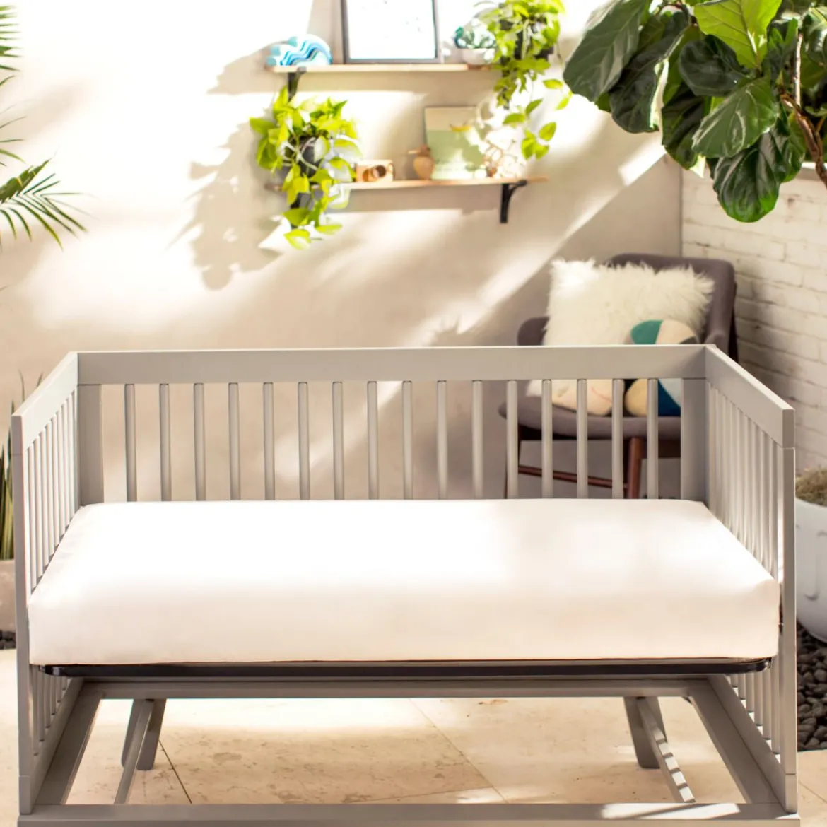 Organic Classic Lightweight 2-Stage Baby Crib & Toddler Mattress