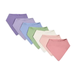 Organic Cotton Bandana Bib (7 Pack)