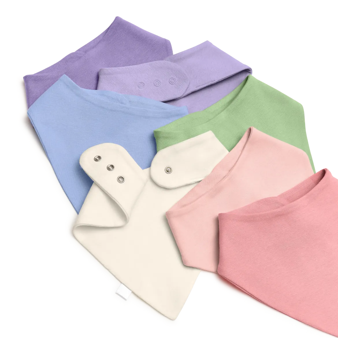 Organic Cotton Bandana Bib (7 Pack)