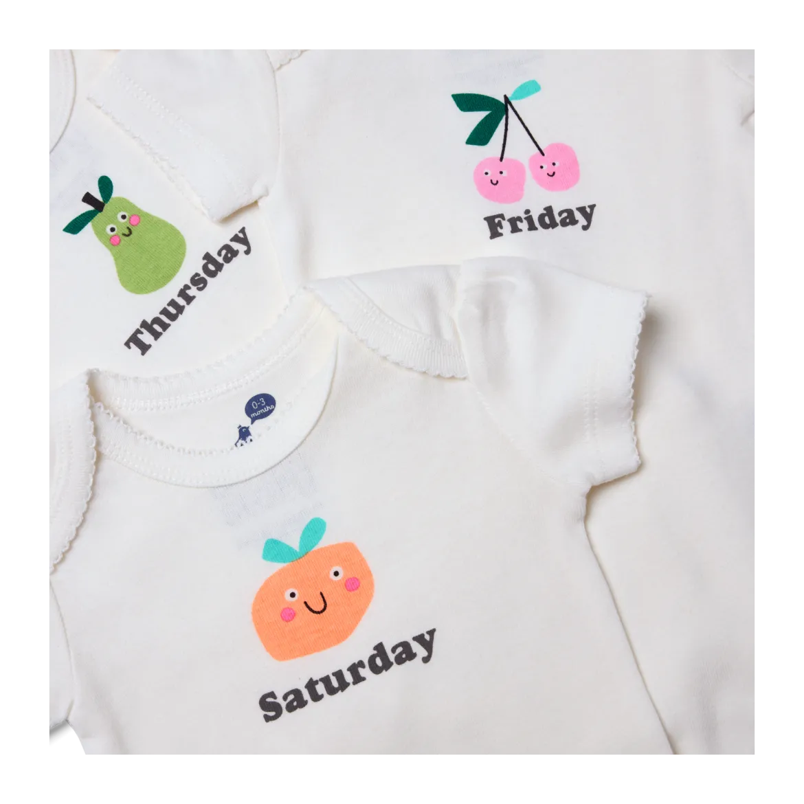 Organic Cotton Days Of The Week Bodysuit (7 Pack)