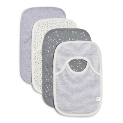 Organic Cotton Lap Shoulder Bib (4 Pack)