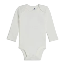 Organic Cotton Long-Sleeve Solid Bodysuits (5 Pack)