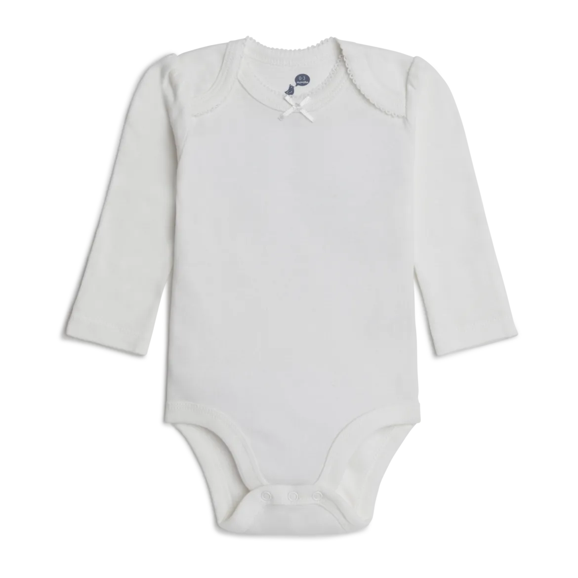 Organic Cotton Long-Sleeve Solid Bodysuits (5 Pack)