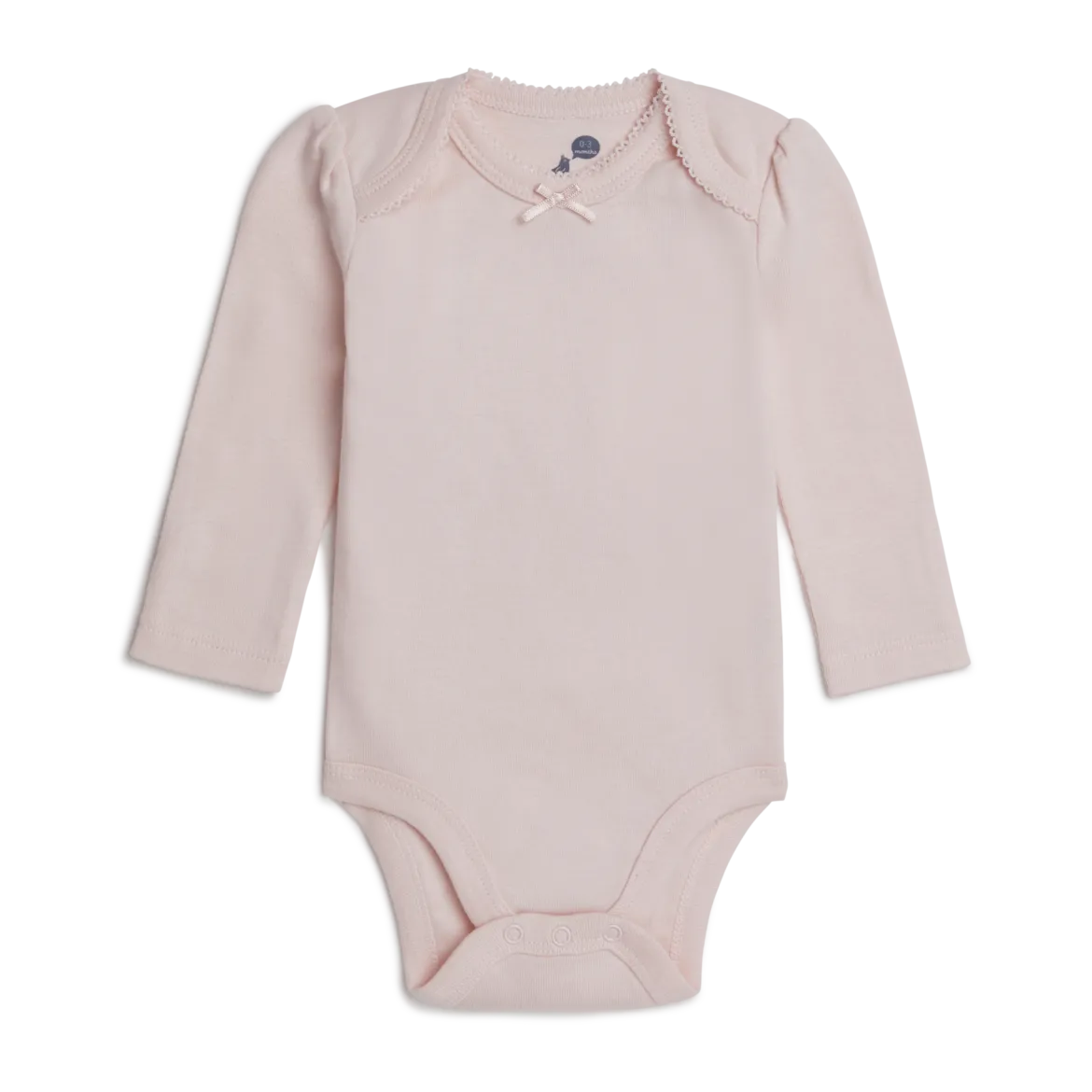 Organic Cotton Long-Sleeve Solid Bodysuits (5 Pack)
