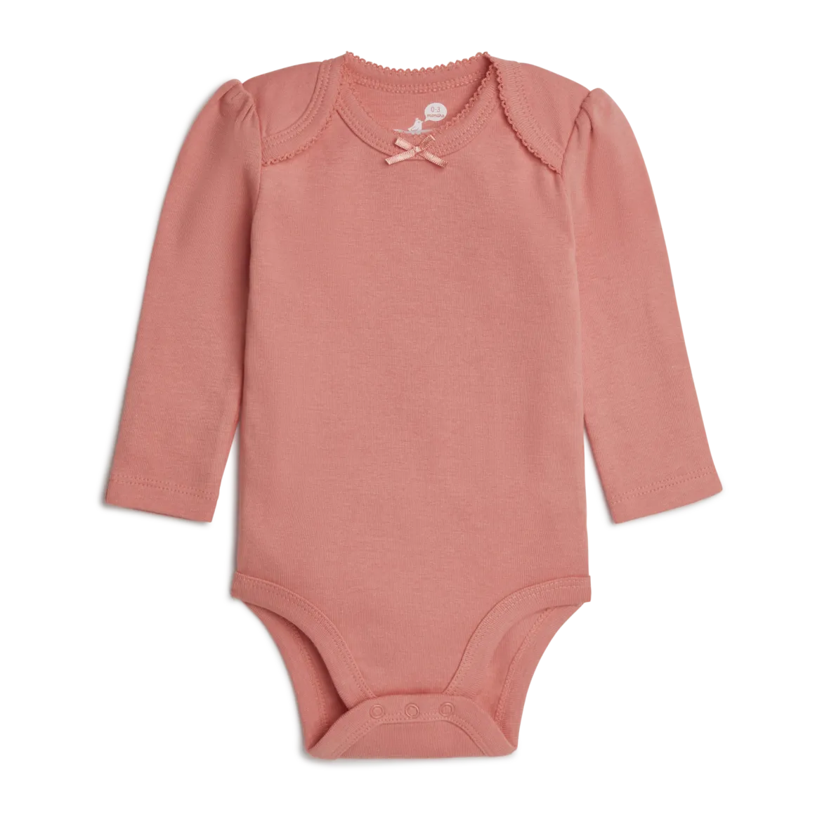 Organic Cotton Long-Sleeve Solid Bodysuits (5 Pack)