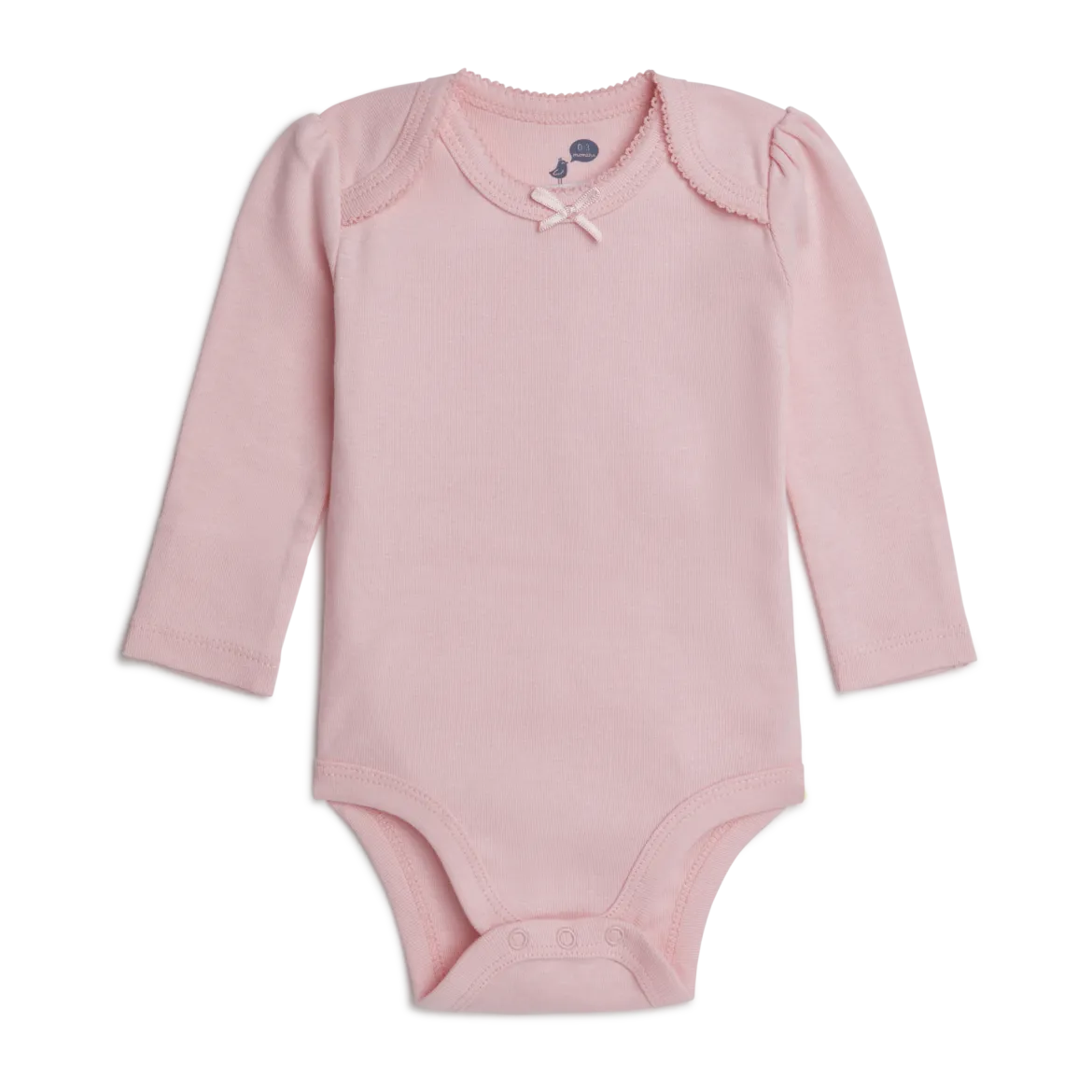 Organic Cotton Long-Sleeve Solid Bodysuits (5 Pack)
