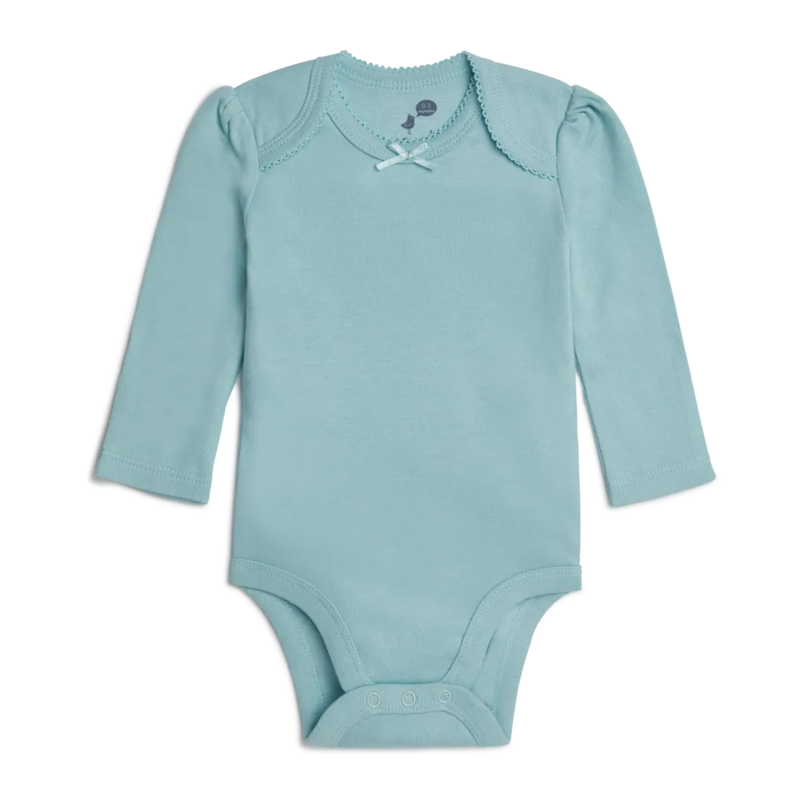 Organic Cotton Long-Sleeve Solid Bodysuits (5 Pack)