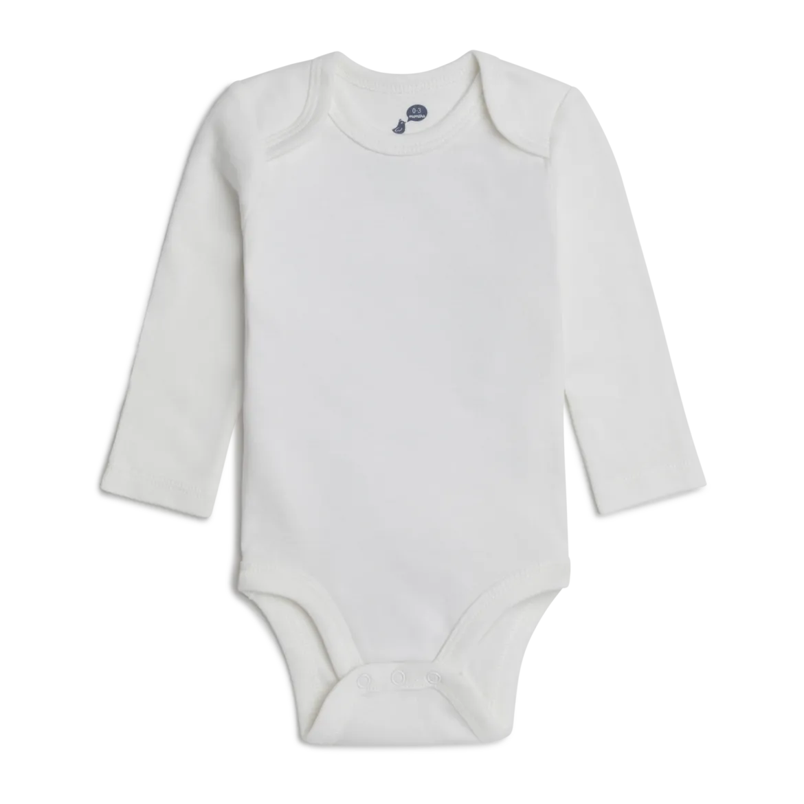 Organic Cotton Long-Sleeve Solid Bodysuits (5 Pack)