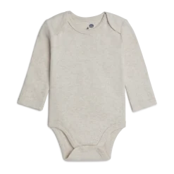 Organic Cotton Long-Sleeve Solid Bodysuits (5 Pack)