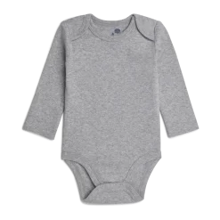 Organic Cotton Long-Sleeve Solid Bodysuits (5 Pack)