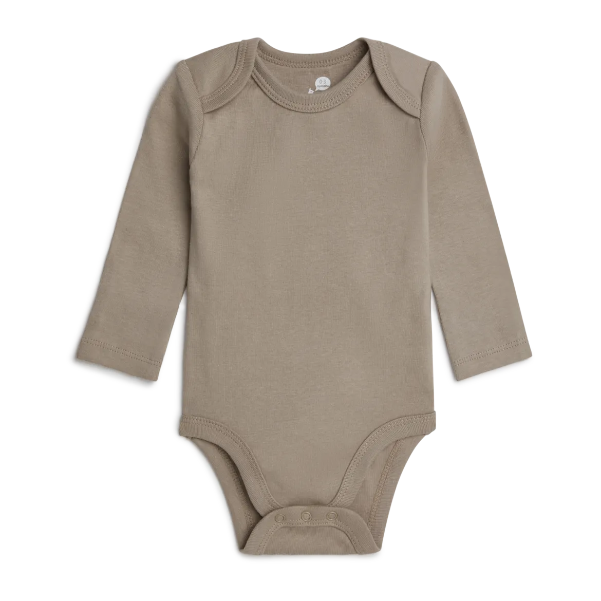 Organic Cotton Long-Sleeve Solid Bodysuits (5 Pack)