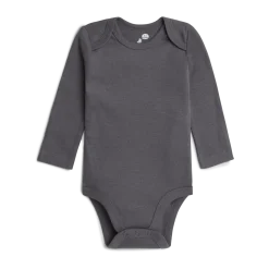 Organic Cotton Long-Sleeve Solid Bodysuits (5 Pack)