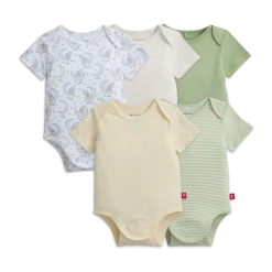 Organic Cotton Magnetic Bodysuit 5 Pack Bundle