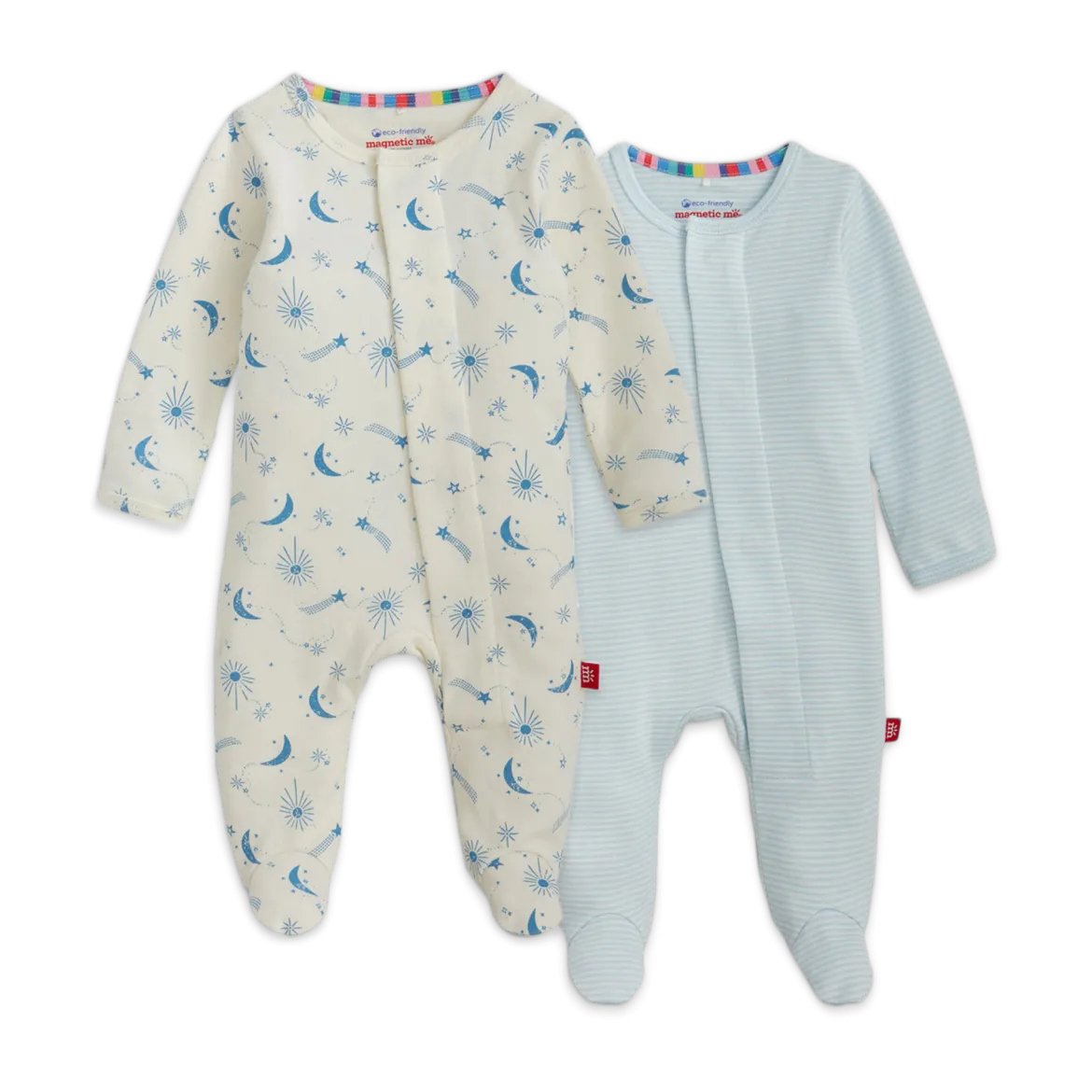 Organic Cotton Magnetic Footie 2 Pack Bundle
