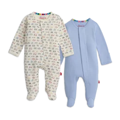 Organic Cotton Magnetic Footie 2 Pack Bundle