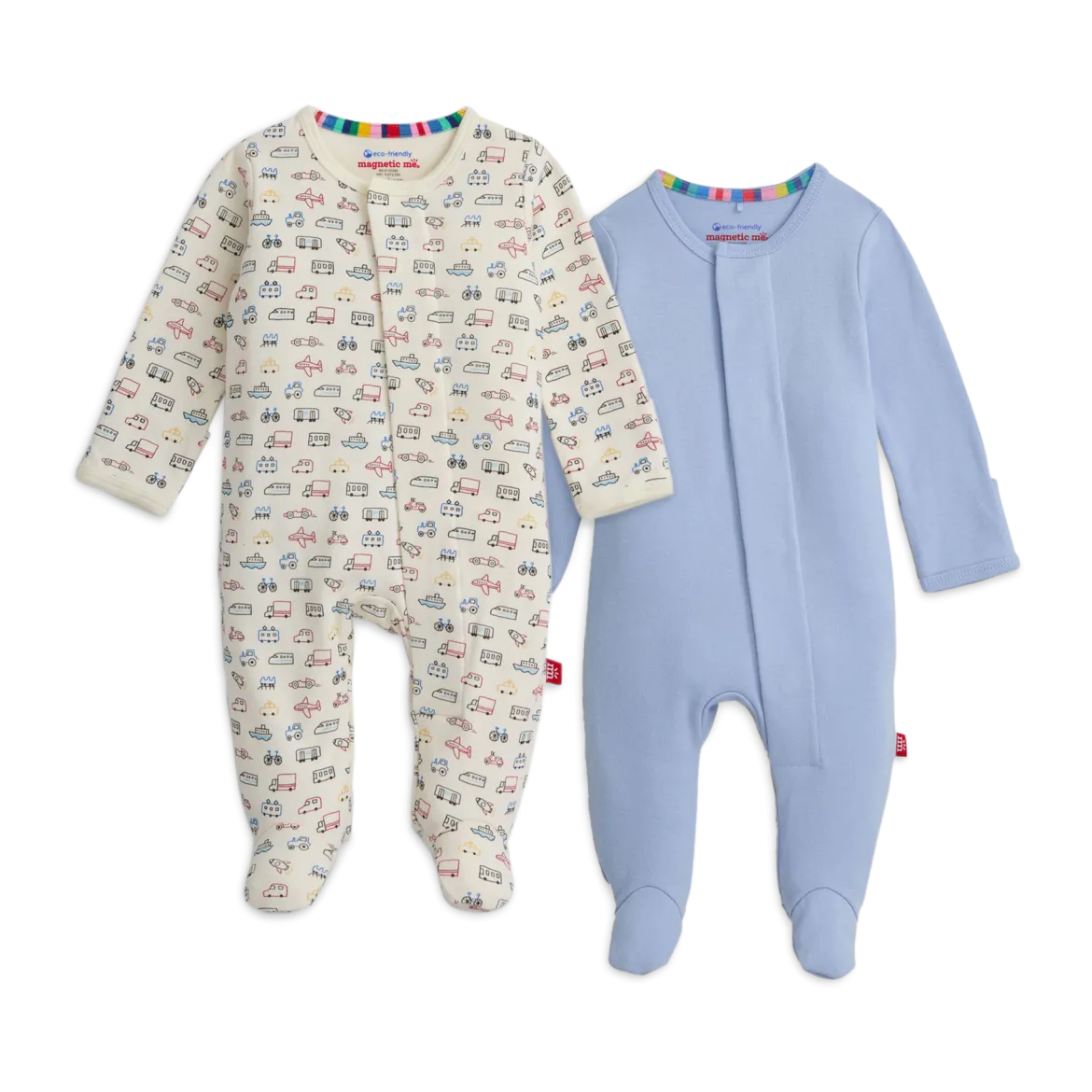 Organic Cotton Magnetic Footie 2 Pack Bundle