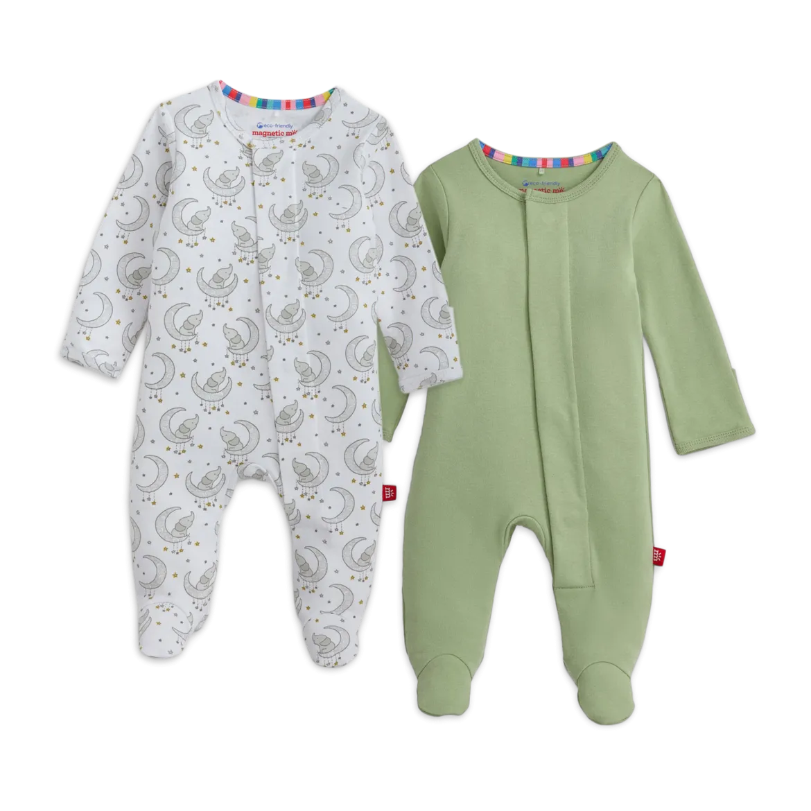 Organic Cotton Magnetic Footie 2 Pack Bundle