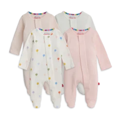 Organic Cotton Magnetic Footie (4 Pack)