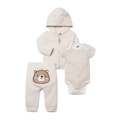 Organic Cotton 3-Piece Hoodie Set