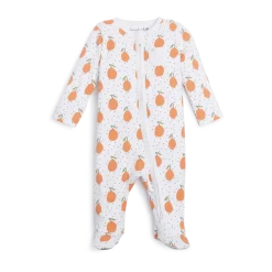 Organic Cotton Printed 2-Way Zip Footie