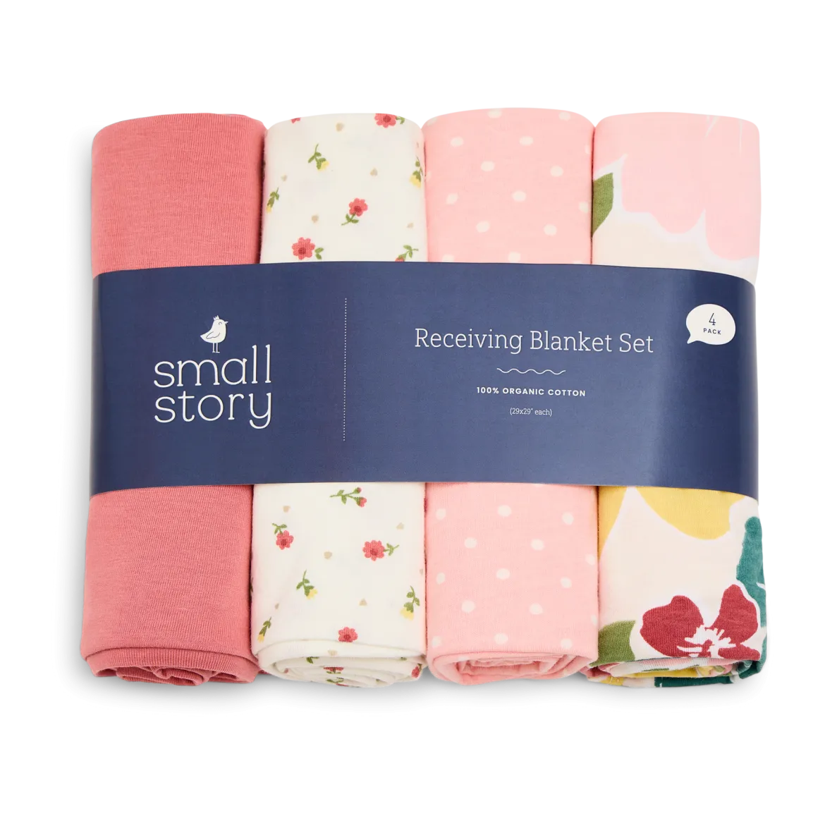 Organic Cotton Receiving Blanket (4 Pack)
