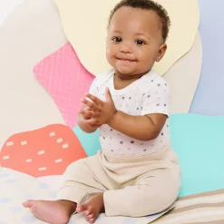 Organic Cotton Short-Sleeve Printed Bodysuit (5 Pack)