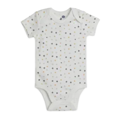 Organic Cotton Short-Sleeve Printed Bodysuit (5 Pack)