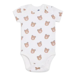 Organic Cotton Short-Sleeve Printed Bodysuit (5 Pack)