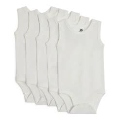 Organic Cotton Solid Tank Bodysuit (5 Pack)
