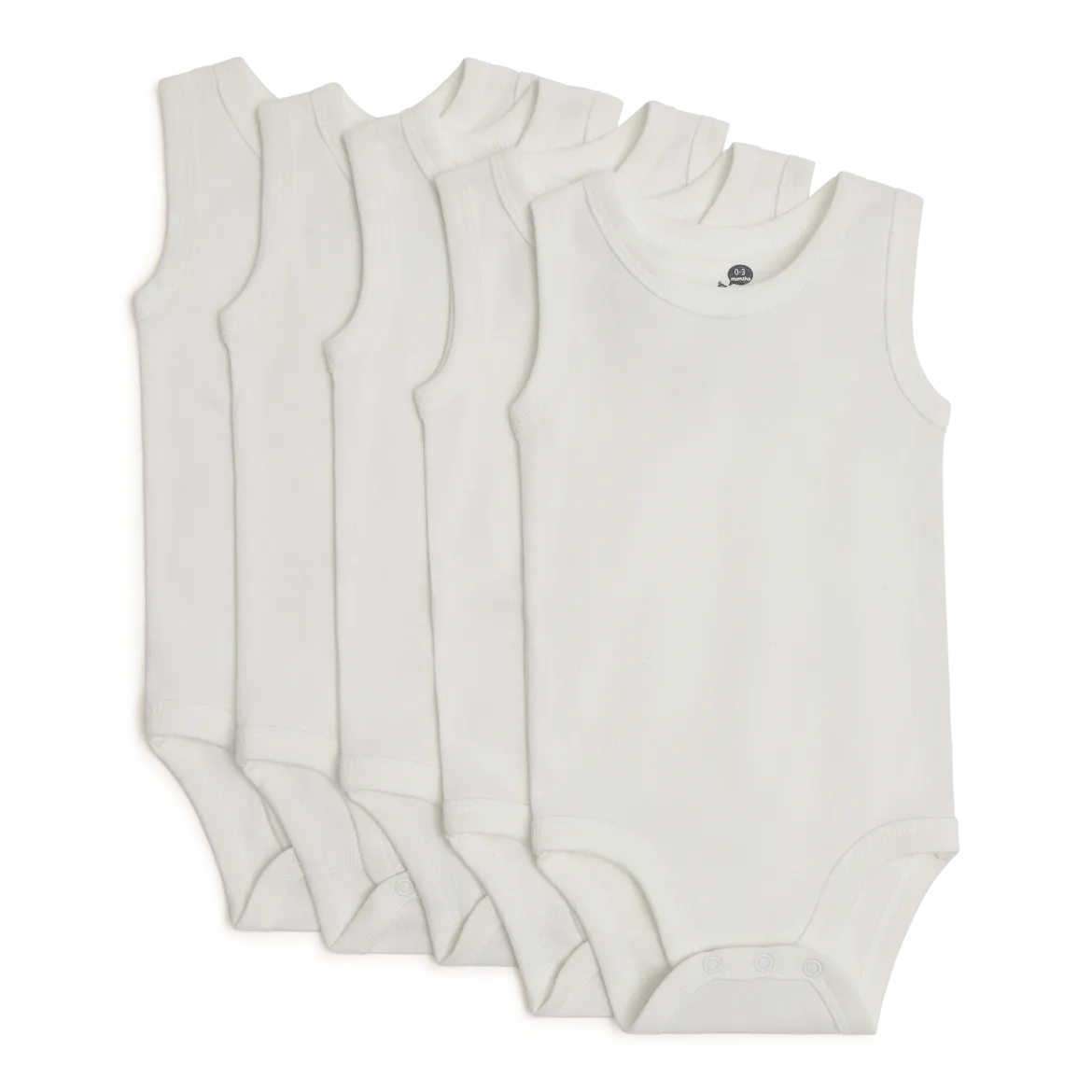Organic Cotton Solid Tank Bodysuit (5 Pack)