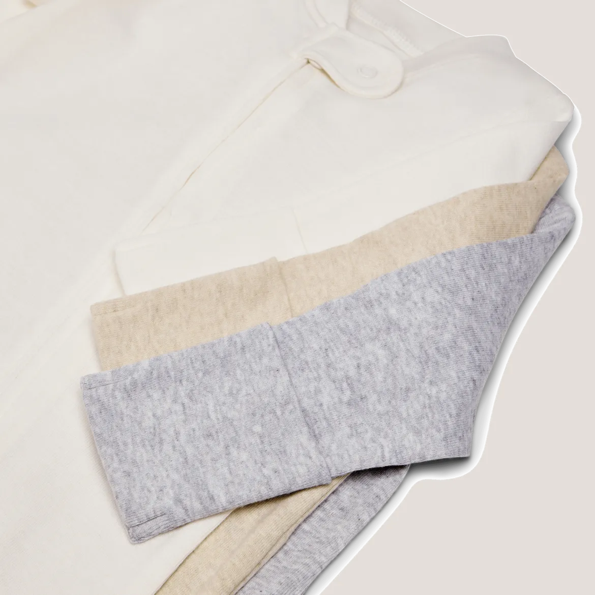 Organic Cotton Solid Zipper Footie (3 Pack)