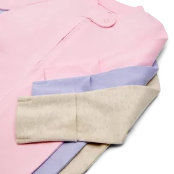Organic Cotton Solid Zipper Footie (3 Pack)