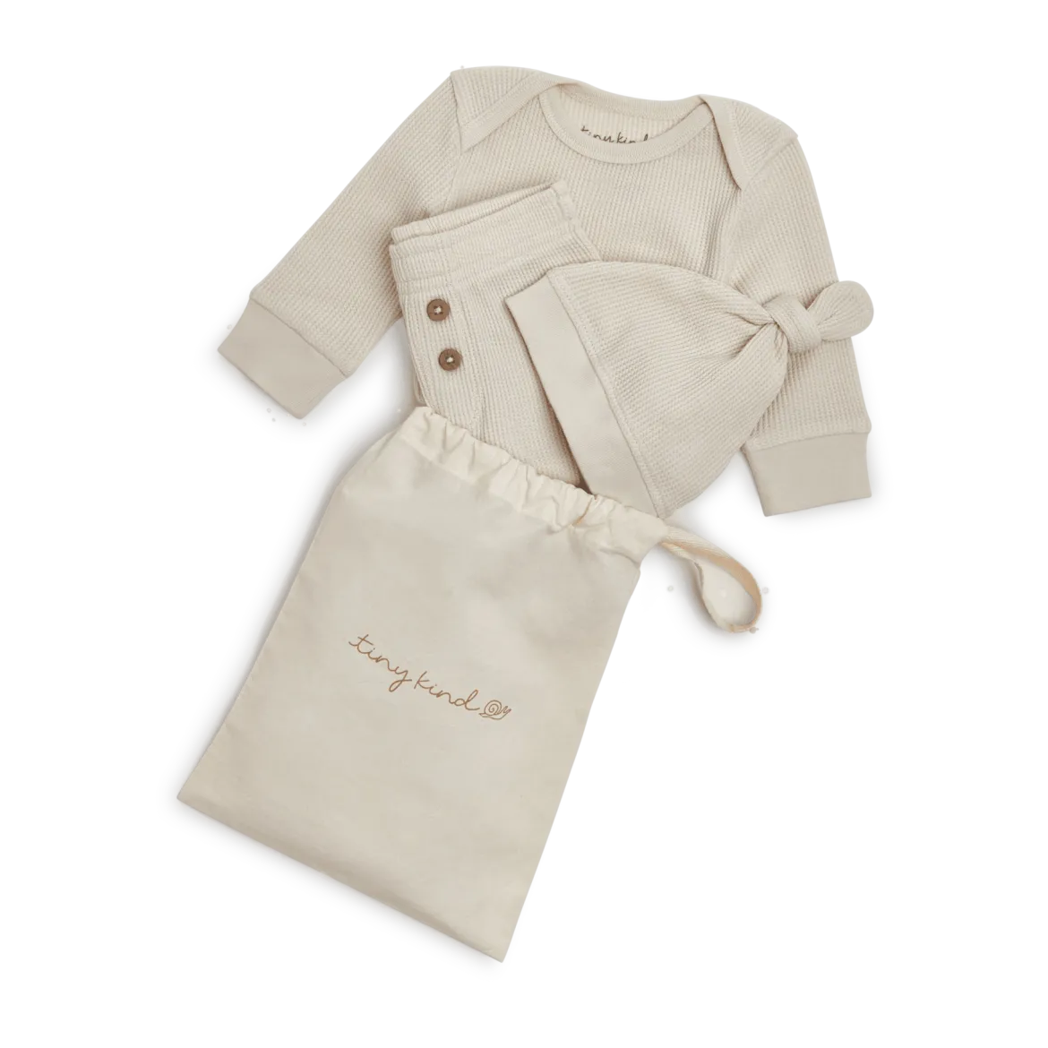 Organic Cotton Waffle 3-Piece Gift Set