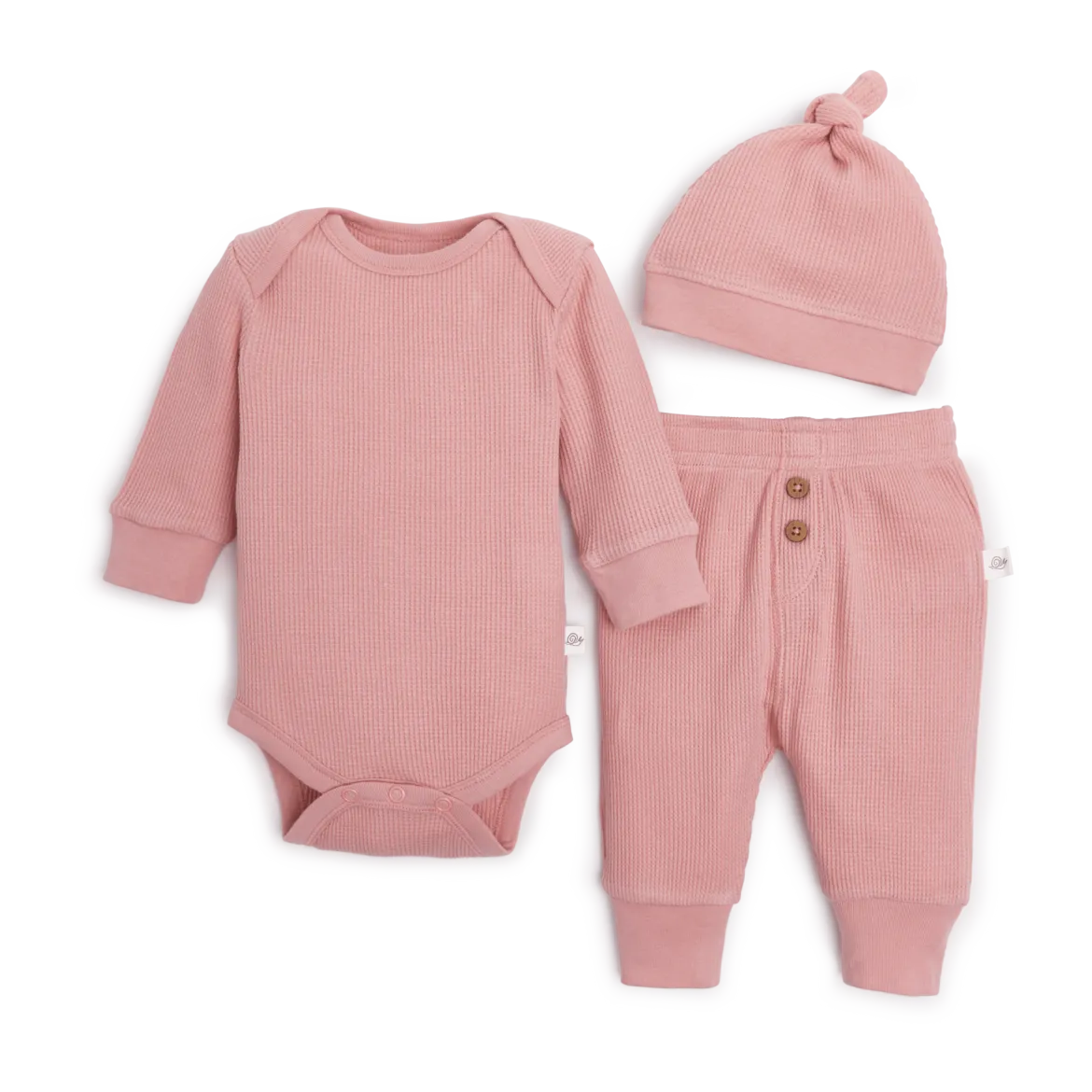 Organic Cotton Waffle 3-Piece Gift Set