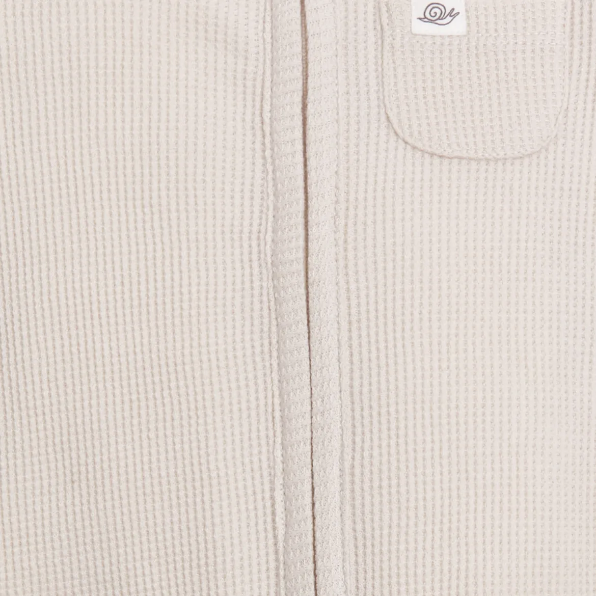 Organic Cotton Waffle 2-Way Zip Footie