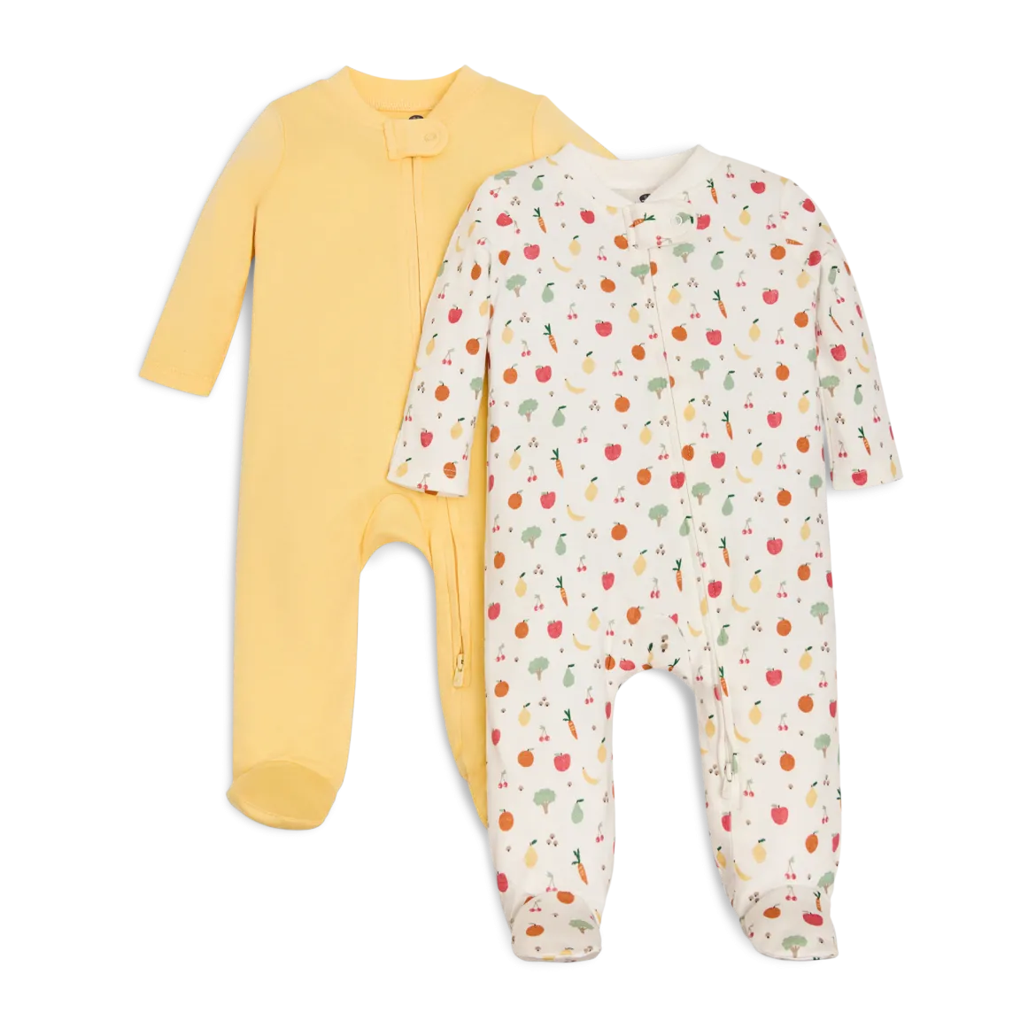 Organic Cotton 2-Way Zip Footie (2 Pack)