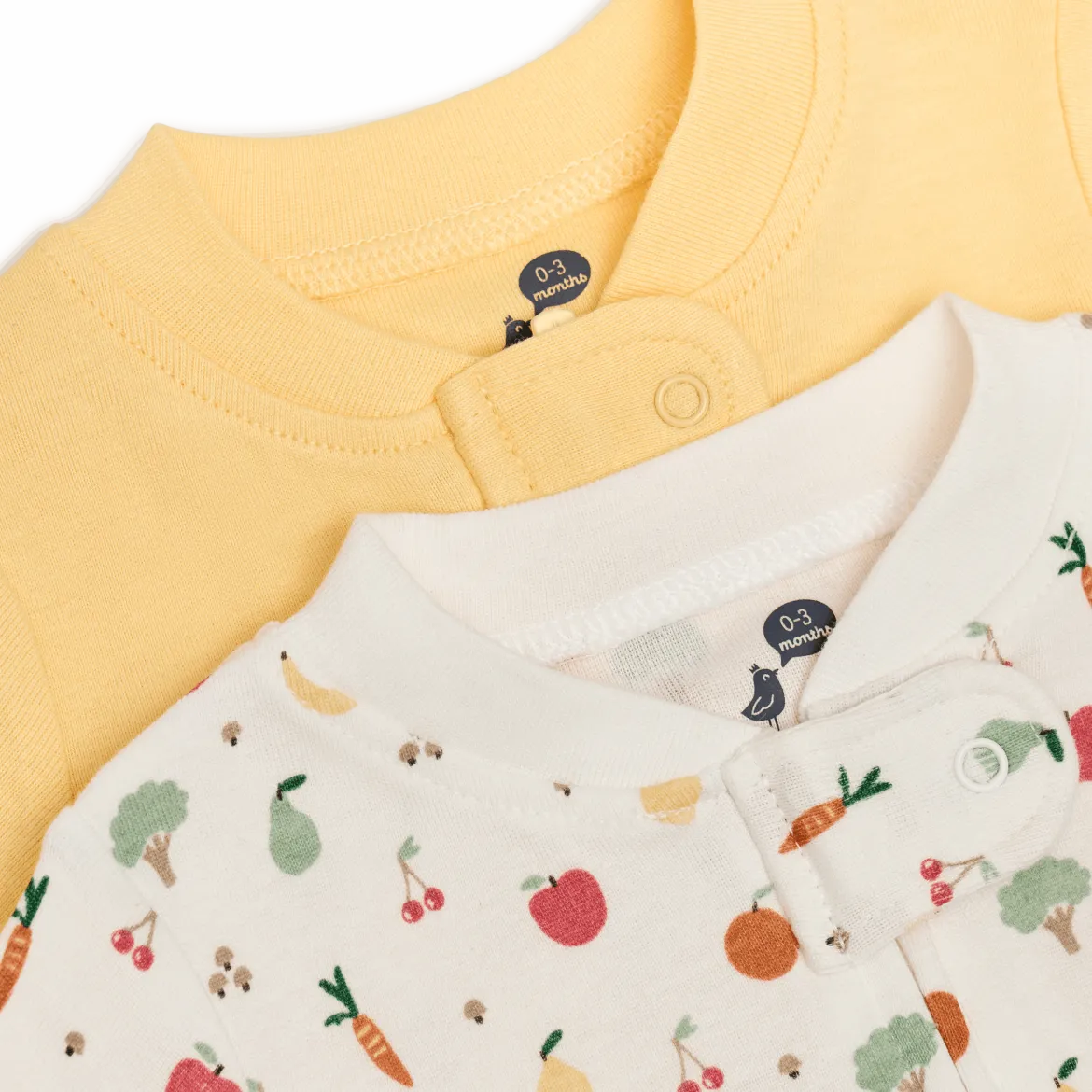 Organic Cotton 2-Way Zip Footie (2 Pack)